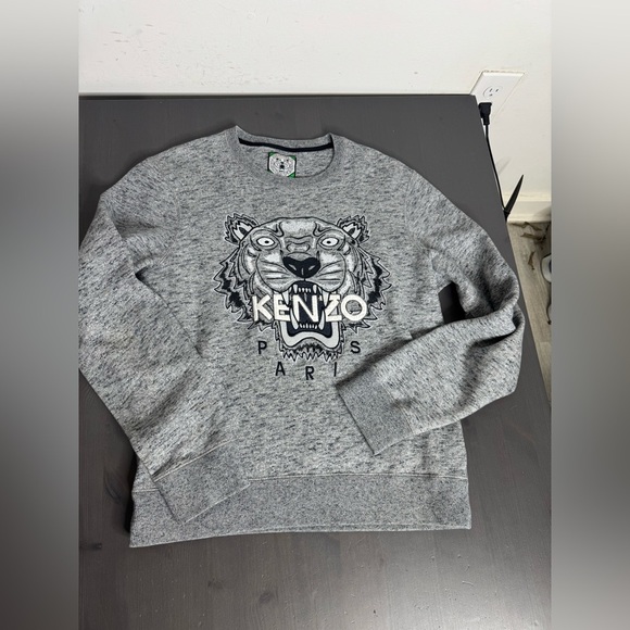 Kenzo Jungle Tiger Embroidered Pullover Crew Neck Sweatshirt - Picture 4 of 10